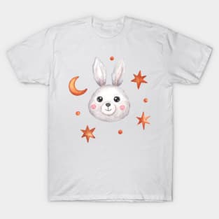 Watercolor starry bunny T-Shirt